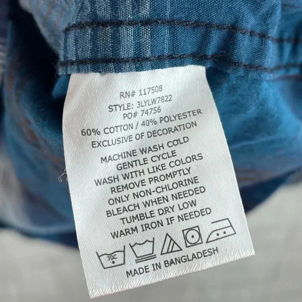 Levis Shirt Long Sleeve Button Down Mens XXL 3452 - Picture 4 of 7